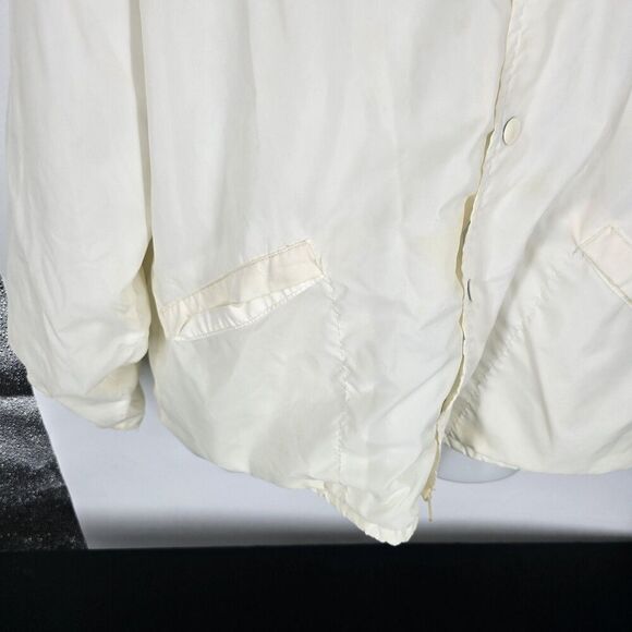 Vintage King Louie Jacket Mens XL White UAW Region 2 Union Snap Front Made USA - Picture 3 of 8